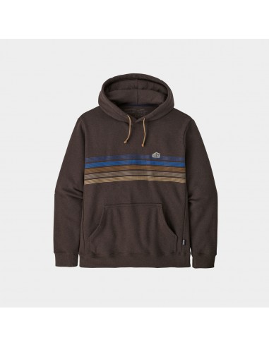 Patagonia Men's Line Logo Ridge Stripe Uprisal Hoodie Cone Brown destockage