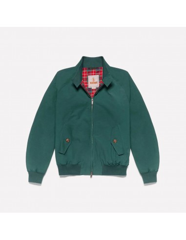 Baracuta Harrington G9 Racing Green brillant des détails fins