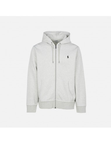 Ralph Lauren Zip Hoodie Core Replen Grey en stock