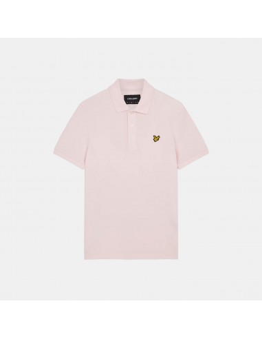 Lyle & Scott Plain Polo Shirt Light Pink les muscles