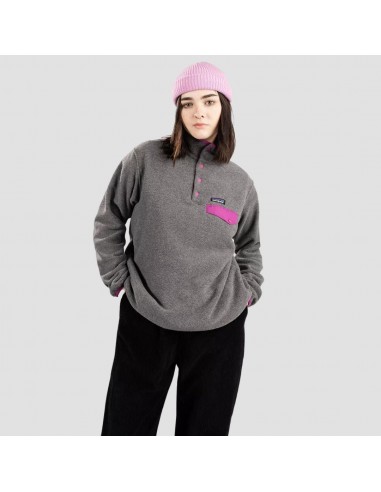 Patagonia Women's Lightweight Synchilla Snap-T Fleece W/Amaranth Pink s'inspire de l'anatomie humaine