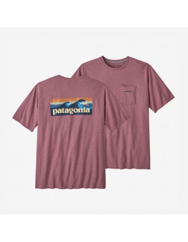 Patagonia Men's Boardshort Logo Pocket Responsibili-Tee Evening Mauve sélection de produits