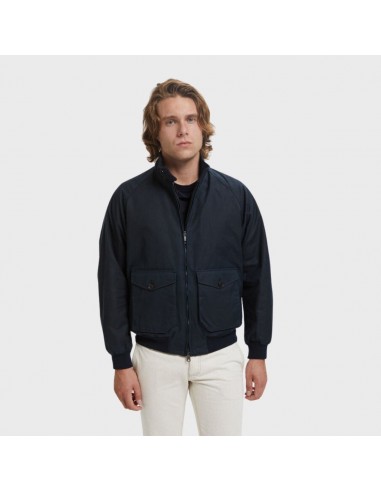 Baracuta Waxed G9 AF Pocket Dark Navy en linge