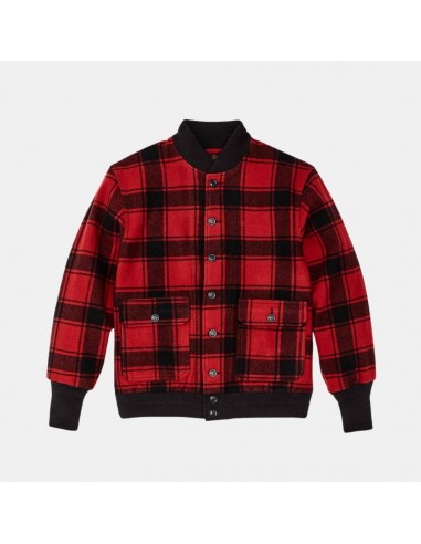 Filson CCC Wool Boomber Jacket Red/Black Plaid une grave pollution 