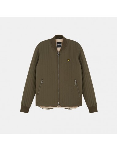 Lyle & Scott Quilted Liner Jacket Olive acheter en ligne