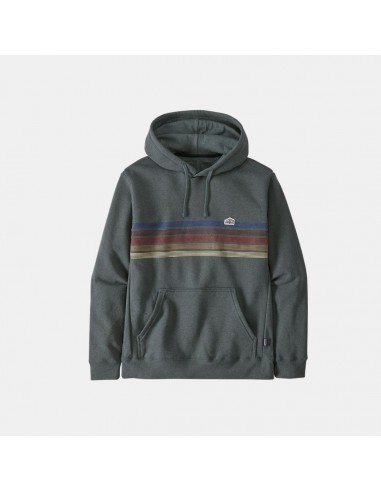 Patagonia Men's Line Logo Ridge Stripe Uprisal Hoodie Nouveau Green ou a consommer sur place