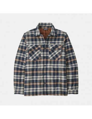 Patagonia Men's Insulated Organic Cotton Fjord Flannel Shirt Navy vente chaude votre 