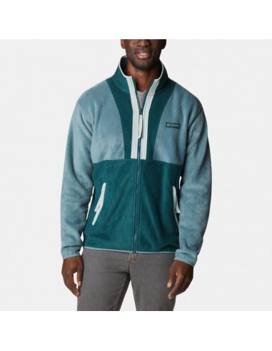 Columbia Men's Back Bowl Full Zip Fleece Jacket Metal Night Wave Venez acheter