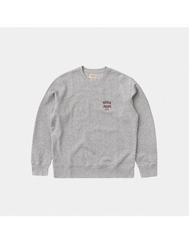 Nudie Jeans Co Frasse Logo Sweatshirt Grey Melange votre