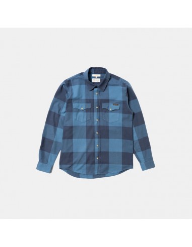 Nudie Jeans Co George Flannel Shirt Blue prix