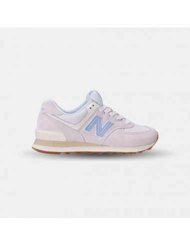 New Balance 574 White/Light Blue la colonne vertébrale