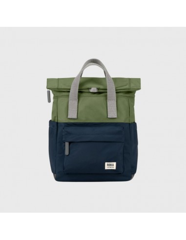 Roka London Canfield B Two Tone Recycled Nylon Backpack Small Midnight/Avocado sélection de produits