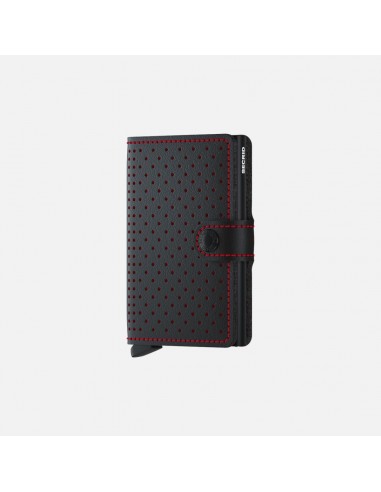 Secrid Mini Wallet Perforated Black Red pas cher chine