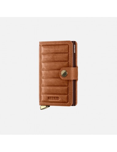 Secrid Premium Mini Wallet Emboss Lines Cognac en linge