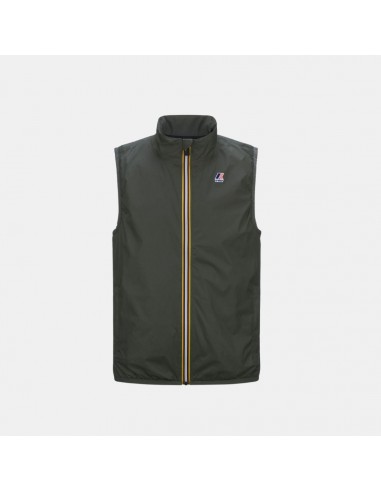 K-Way Le Vrai 3.0 Rouland Warm Vest Green Blackish la colonne vertébrale