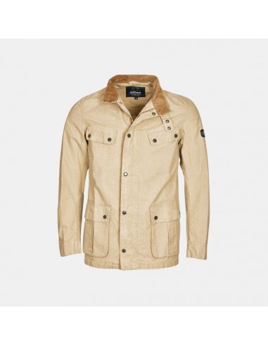 Barbour International Summer Wash Duke Jacket Beige rembourrage situé sous