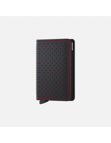 Secrid Slim Wallet Perforated Black Red vente chaude votre 