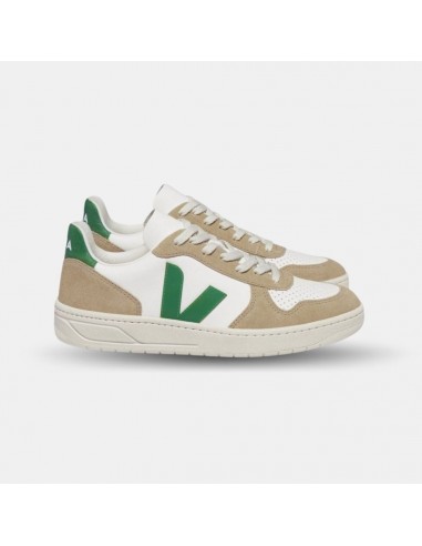 Veja Men's V-10 Chromefree Leather Extra White Emeraude Sahara de l' environnement