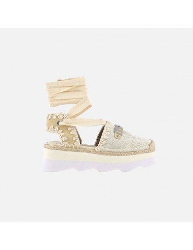 Mou Espa Sandal Glittered Fabric Crudo JUSQU'A -70%! 