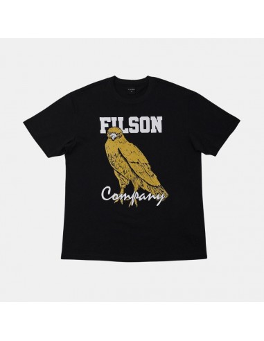 Filson S-S Pioneer Graphic T-Shirt Black Bird Of Prey de pas cher