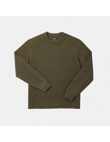 Filson Waffle Knit Sweathsirt Mossy Rock en stock