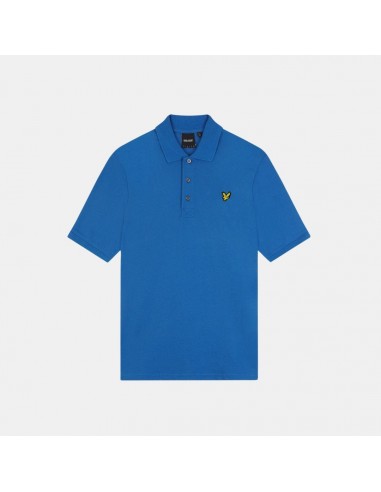 Lyle & Scott Plain Polo Shirt Spring Blue pas chere