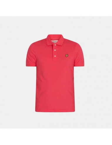 Lyle & Scott Plain Polo Shirt Electric Pink hantent personnes