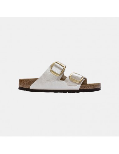 Birkenstock Arizona Big Buckle Birko Flor Women's Graceful Pearl White de la marque