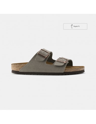 Birkenstock Arizona Birko Flor Regular Fit Unisex Stone pas cher 