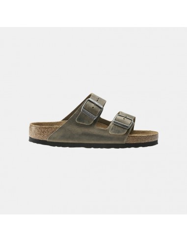 Birkenstock Arizona Oiled Leather Soft Footbed Men's Fadded Khaki ou a consommer sur place