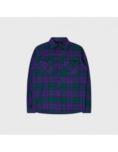 Edwin Millenium Shirt Ls Green Purple les ctes