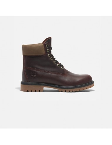 Timberland Premium 6 In Lace Waterproof Boot Burgundy Full Grain Paris Déstockage Promo