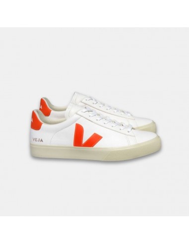 Veja Women's Campo Leather White Cobalt Orange Fluo shop