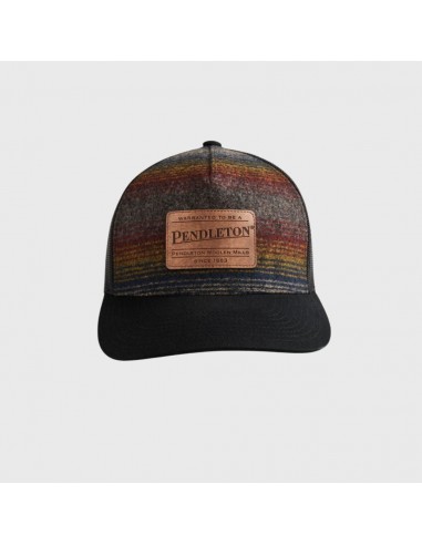 Pendleton Wool Trucker Brown Multi Ombre Stripe rembourrage situé sous