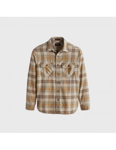 Pendleton Burnside Shirt Tan Brown Grey Plaid livraison et retour toujours gratuits