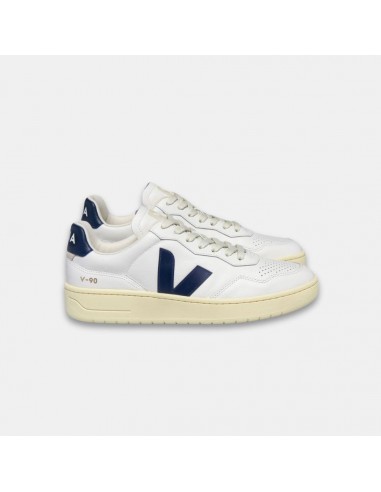 Veja Women's V-90 Leather Extra White Nautico pas cher 