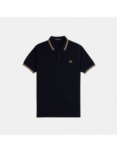 Fred Perry Polo M3600 Navy/Honeycomb pas cheres