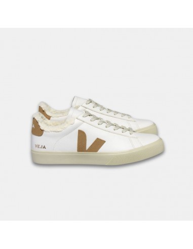 Veja Women's Campo Winter Fured Leather White Desert de France