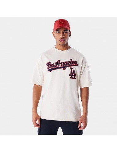 New Era LA Dodgers MLB Rib Infill Light Beige Oversized T-Shirt votre