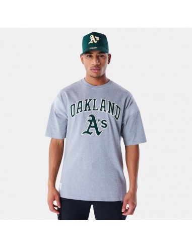 New Era Oakland Athletics MLB Rib Infill Grey Oversized T-Shirt store