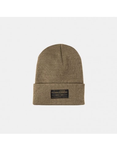 Filson Ballard Watch Cap Dark Mushroom brillant des détails fins