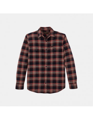 Filson Vintage Flannel Work Shirt Black Rust Multi en ligne