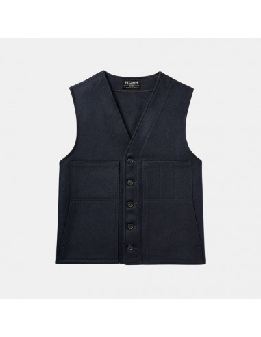 Filson Mackinaw Wool Vest Dark Navy pas chere