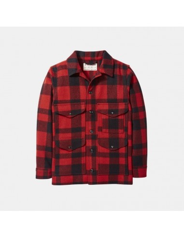 Filson Mackinaw Wool Cruiser Jacket Red Black Plaid Véritable concentré