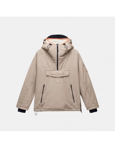 Napapijri Rainforest Tech Anorak Jacket Beige chez Cornerstreet bien 