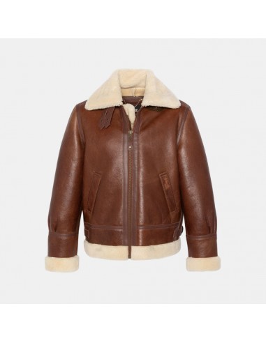 Schott NYC B-3 Bomber Jacket Sheepskin Leather Moka Toutes les collections ici